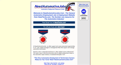 Desktop Screenshot of needautomotivejobs.com