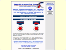 Tablet Screenshot of needautomotivejobs.com